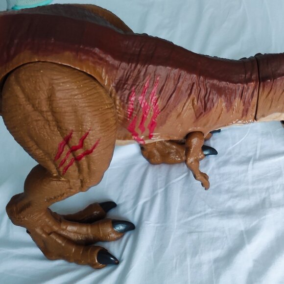 Jurassic World Roarin’ Super Colossal Tyrannosaurus Rex Figure T-Rex Park EUC - Picture 3 of 7